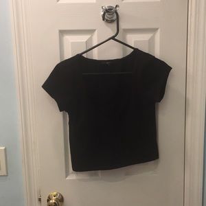 Black crop top